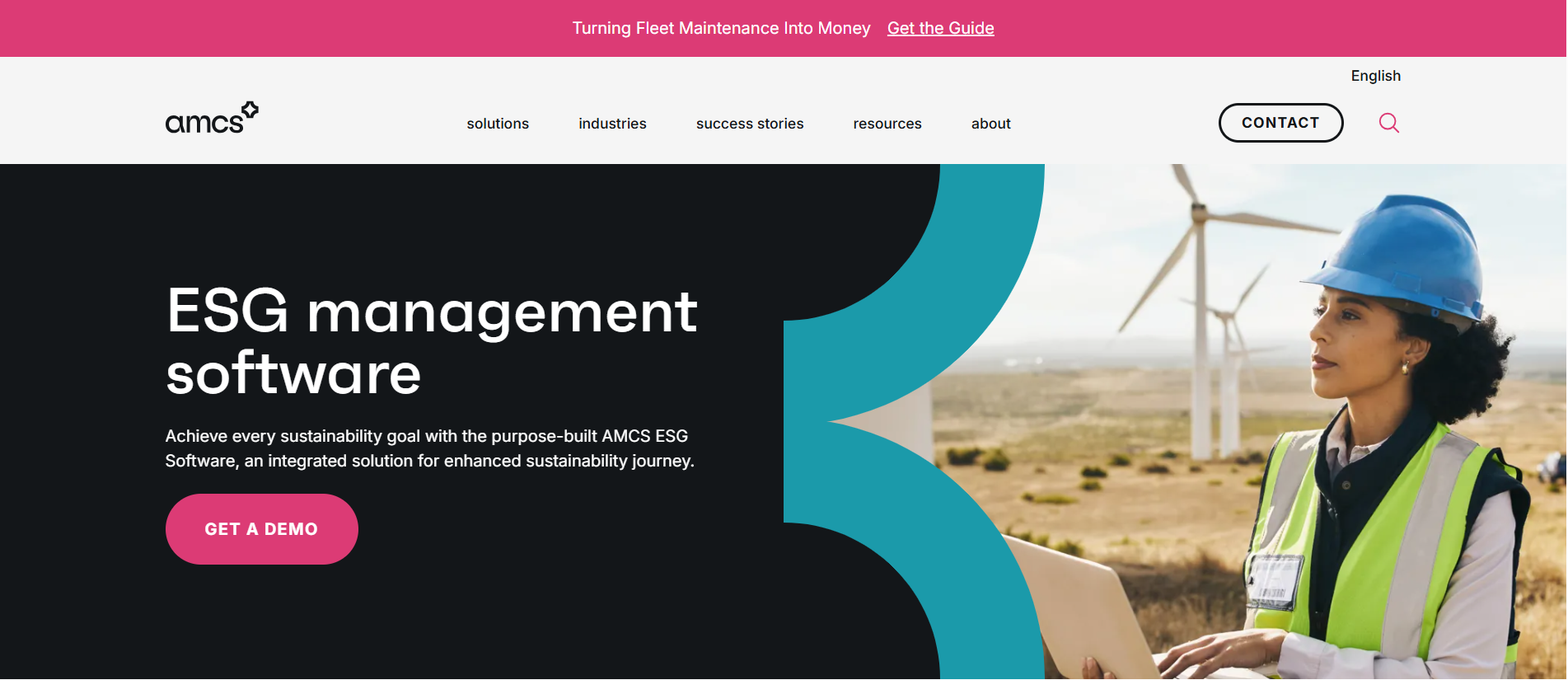 AMCS ESG Management Website