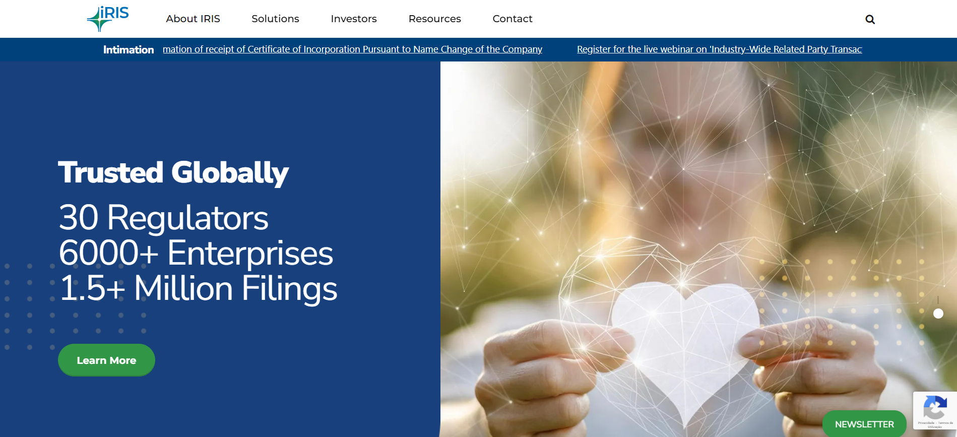 IRIS RegTech Website