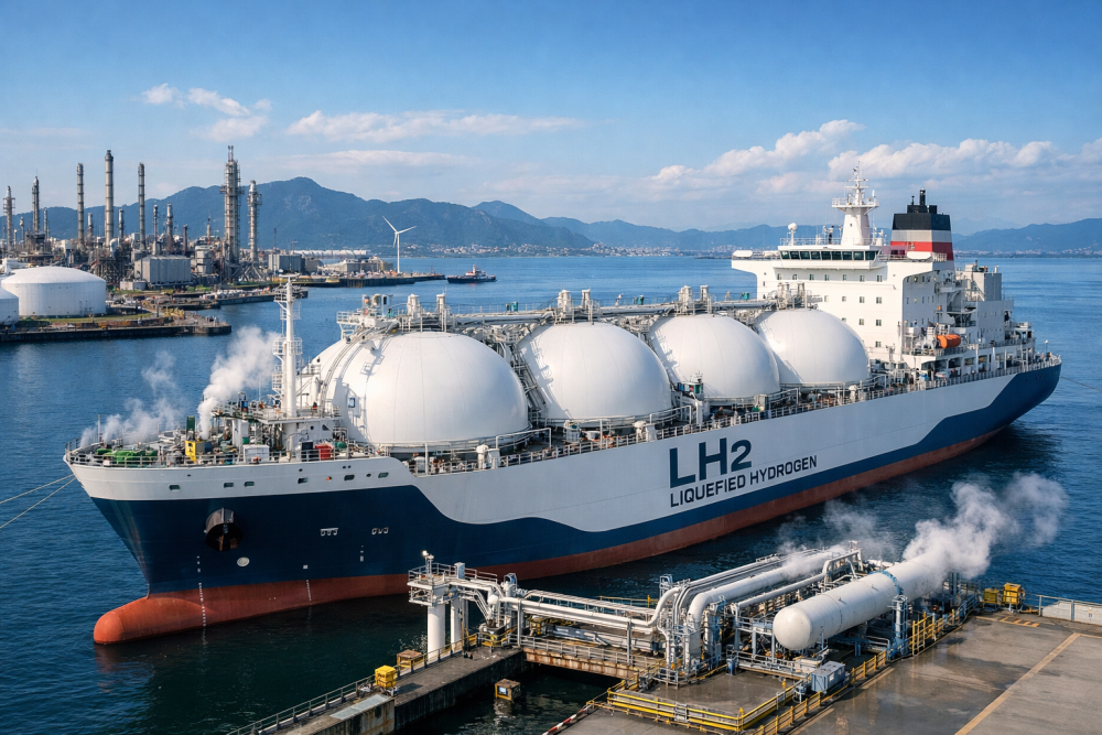 Kawasaki Signs Deal to Build World’s Largest Liquefied Hydrogen Carrier