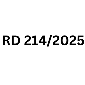 Royal Decree (RD) 214/2025